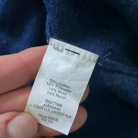 Madewell Deerhead lightweight navy sweater, large - Picture 3 of 5